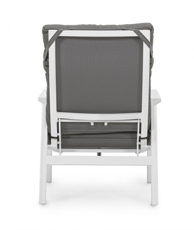 2x Fauteuil Recl CC Kledi Blanc Jx11