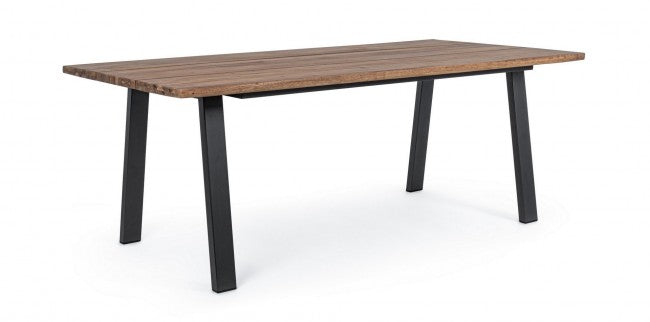 Table d'ameublement en bois naturel Oslo 200 x 100 cm
