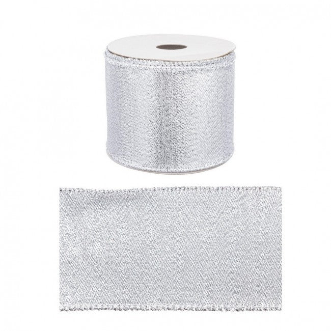 12x Ruban Noel Argent 4M Display12
