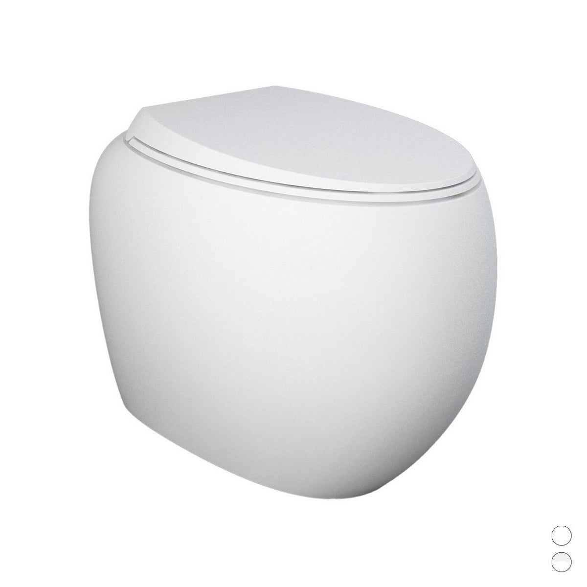 Vase dos au mur Cloud Rimless - Blanc mat