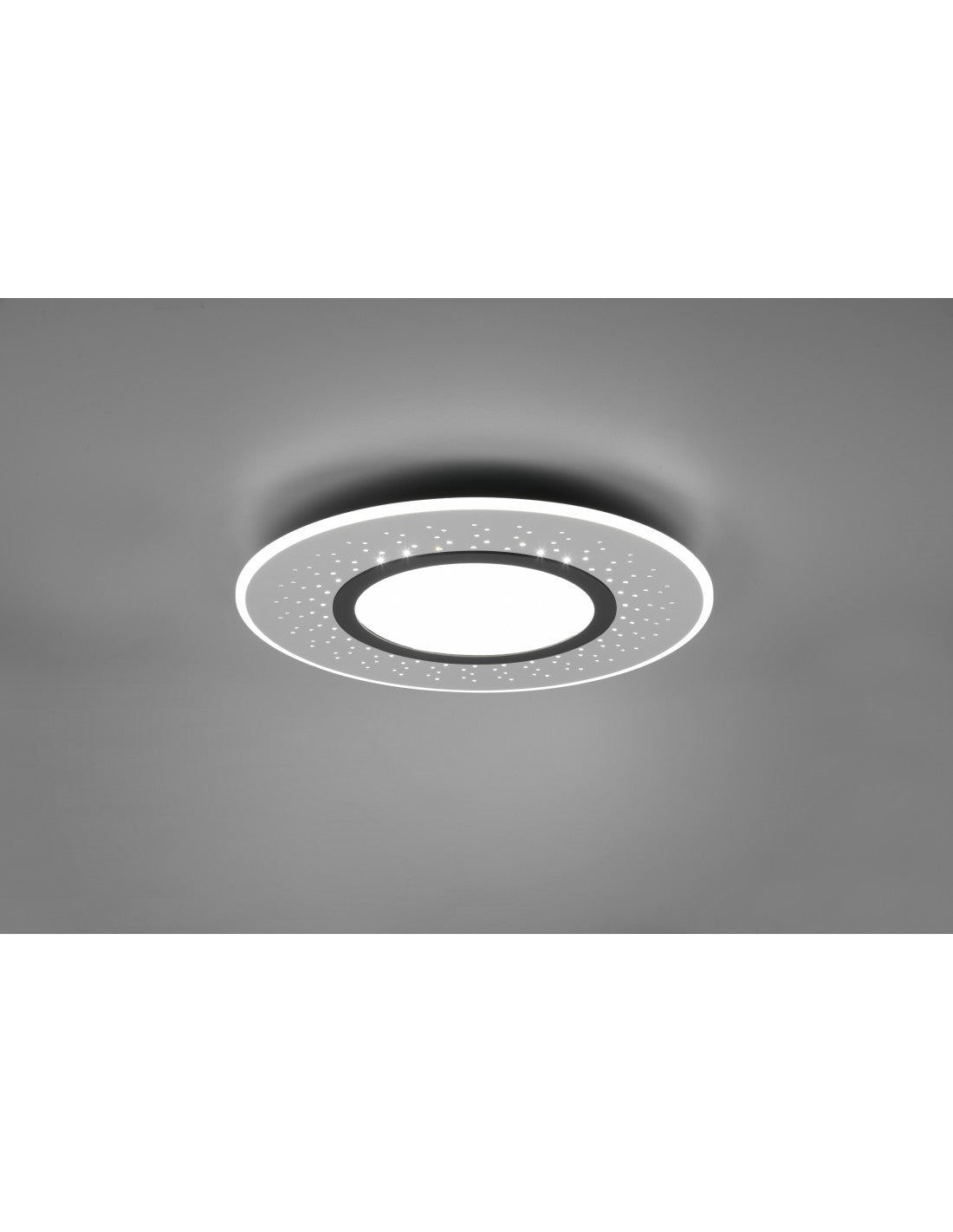 Plafonnier Moderne Verus Nickel Led Variateur 44w Trio Lighting