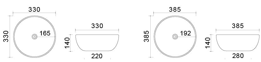 Vasque à poser Slim 01 - Blanc