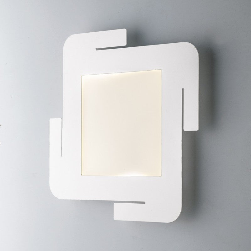 Plafonnier LED blanc intégré en métal 45x45x h5 cm