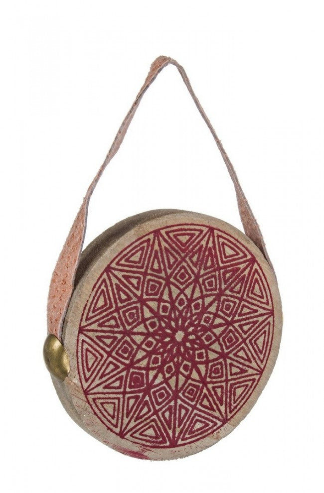 12x Médaillon Iroko Rouge