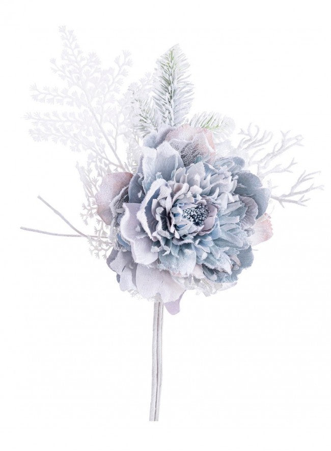 10x Pick Pivoine Ginny Brume Enneigée