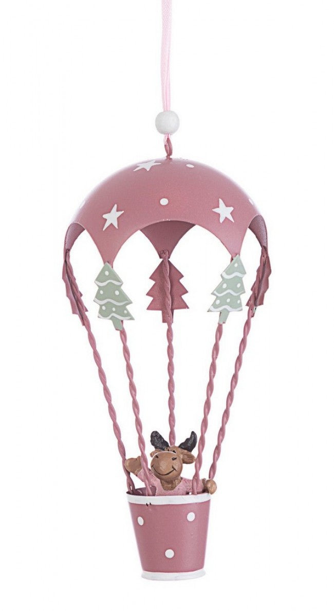 6x Pendentif Montgolfière Felicia Renne Rose