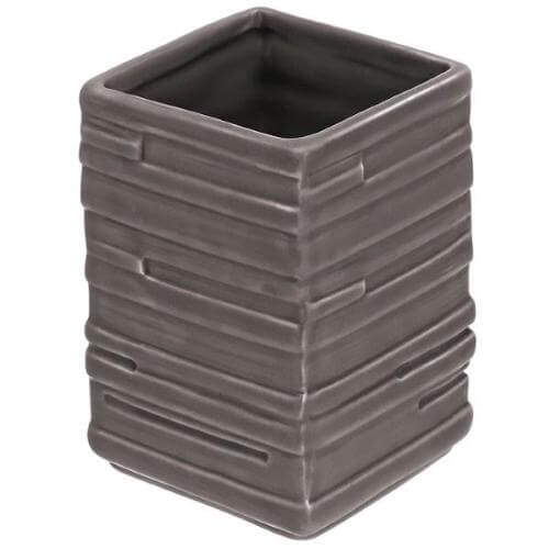 Porte-Brosse à Dents en Céramique Grise Mod.Brik