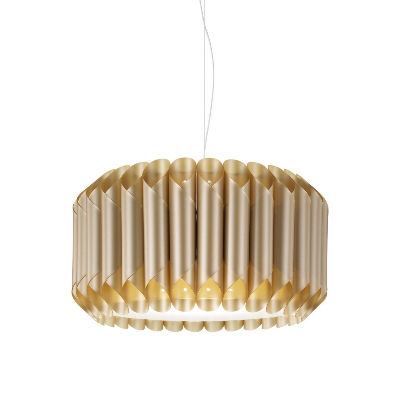 Suspension New Gold en métal chromé cm. 50 x 31h
