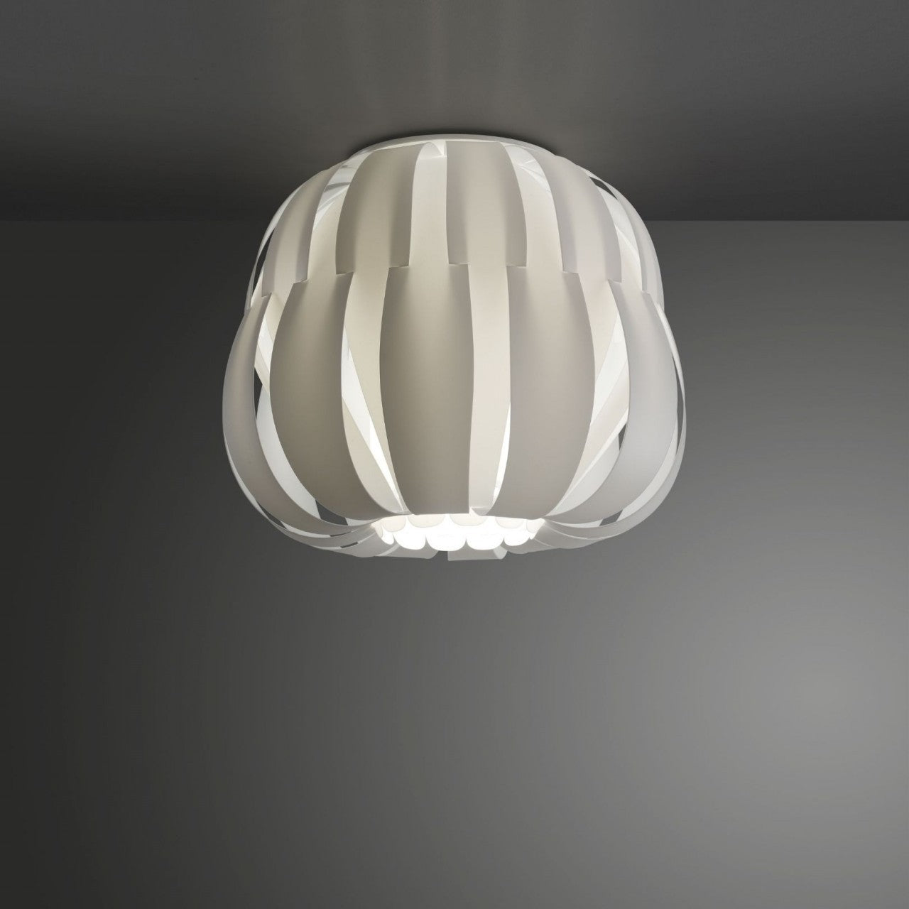 Plafonnier blanc cm. 42x33h