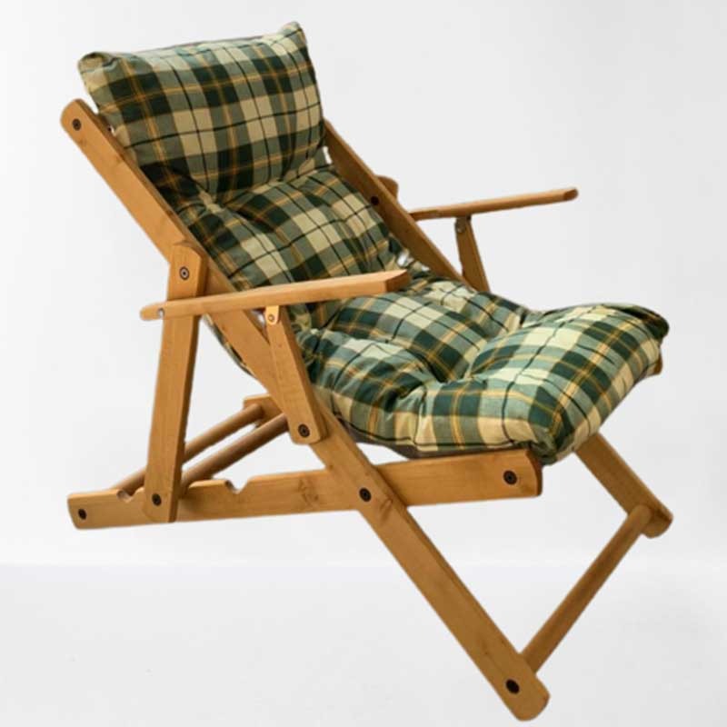 Fauteuil de relaxation réglable en bois