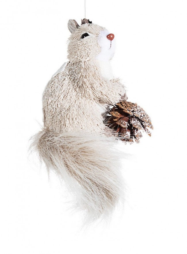 12x Pendentif écureuil hivernal C