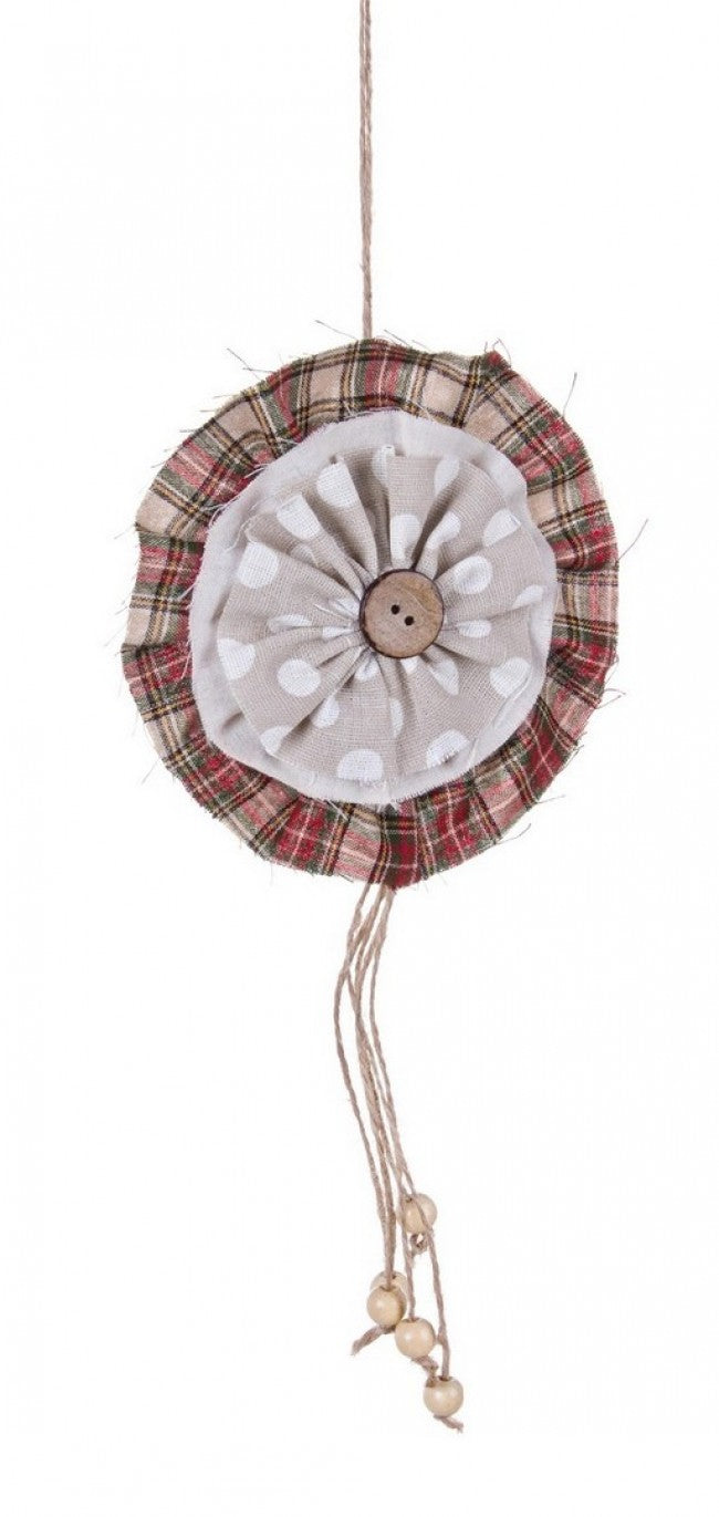 12x Pendentif York avec Rosette Pois S