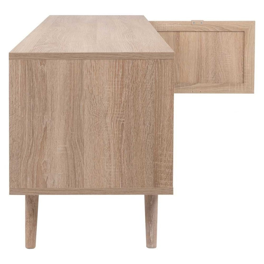 Meuble TV Bali 56A avec 2 portes effet osier