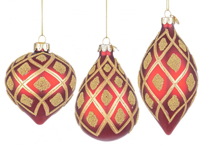 12x Pendentif Vt Glint Rouge