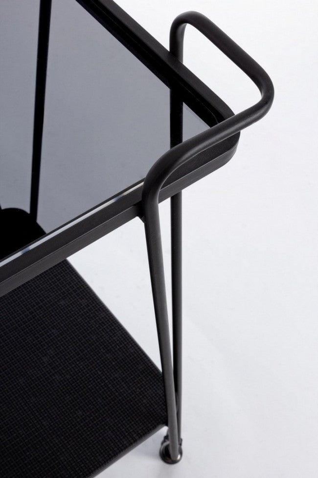 Chariot Zaira en métal noir