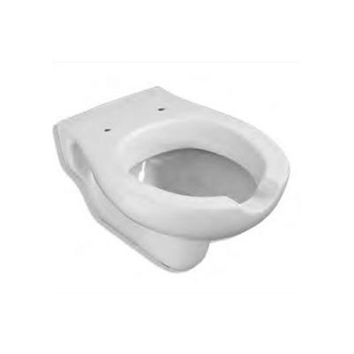 WC suspendu pour personnes handicapées avec ouverture frontale blanche