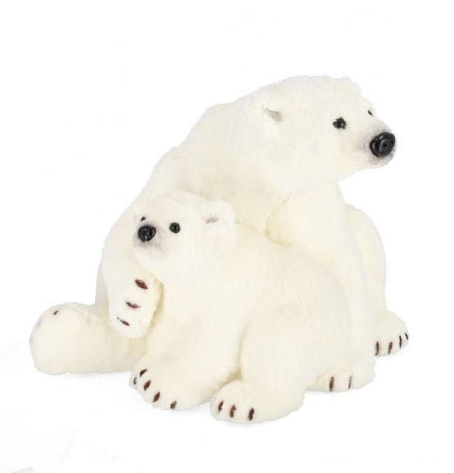 1x Famille Ours Bobby Assis 46X38H