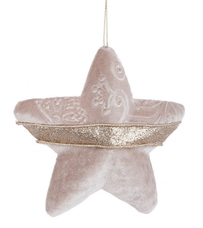 12x Pendentif étoile rose Dilecta