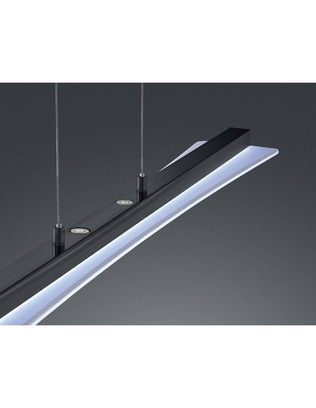 Suspension Moderne Smash Led Dimmable Noir L100 cm Trio Éclairage