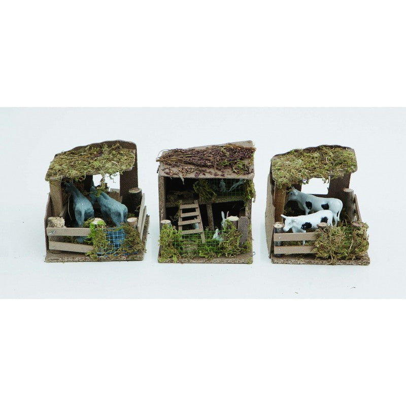 Scène stable pour crèche mod. pièces assorties 1