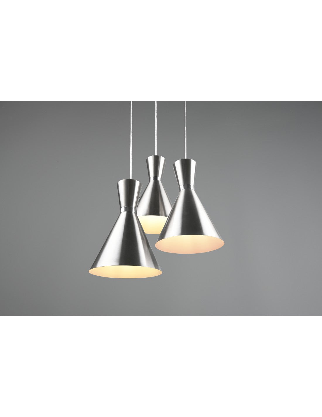 Suspension Ronde Enzo 3xE27 Noir Mat Trio Lighting