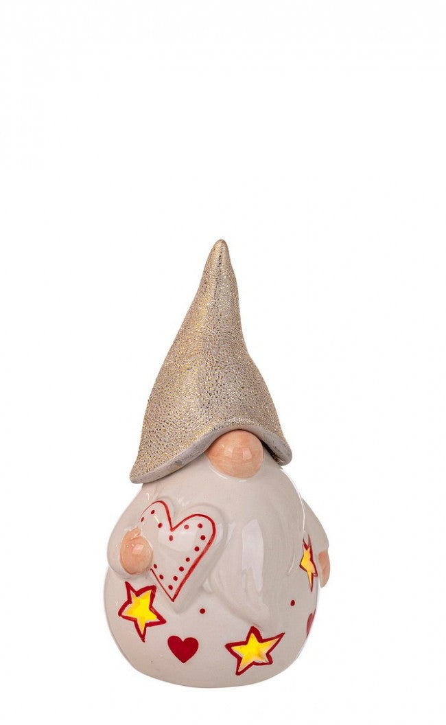 12x Père Noël joyeux blanc C