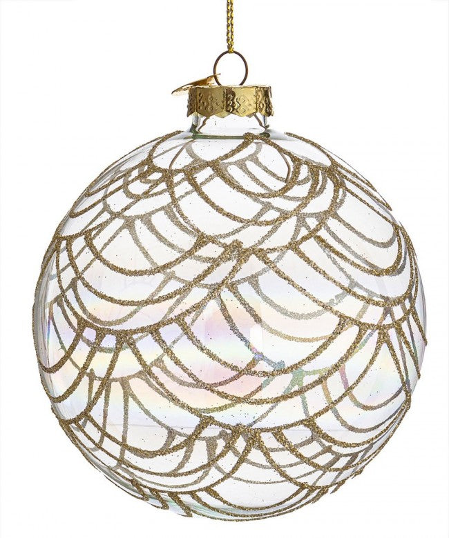 8x Sphère Prisme Vt Irisée D100