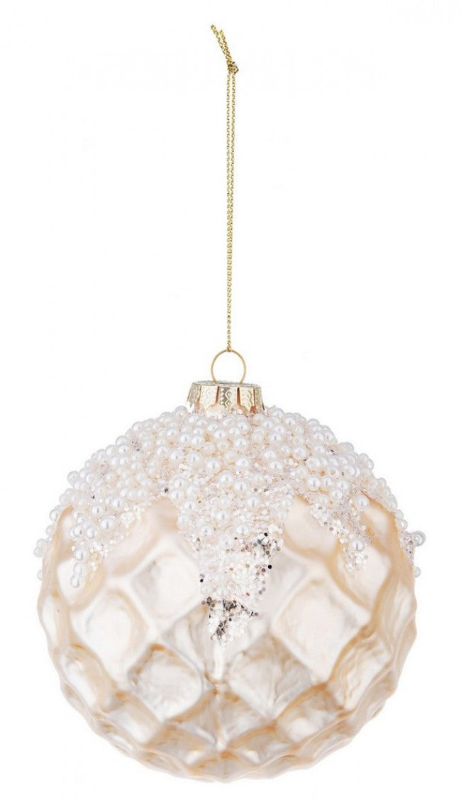 8x Sphère Vt Perlage Or D100