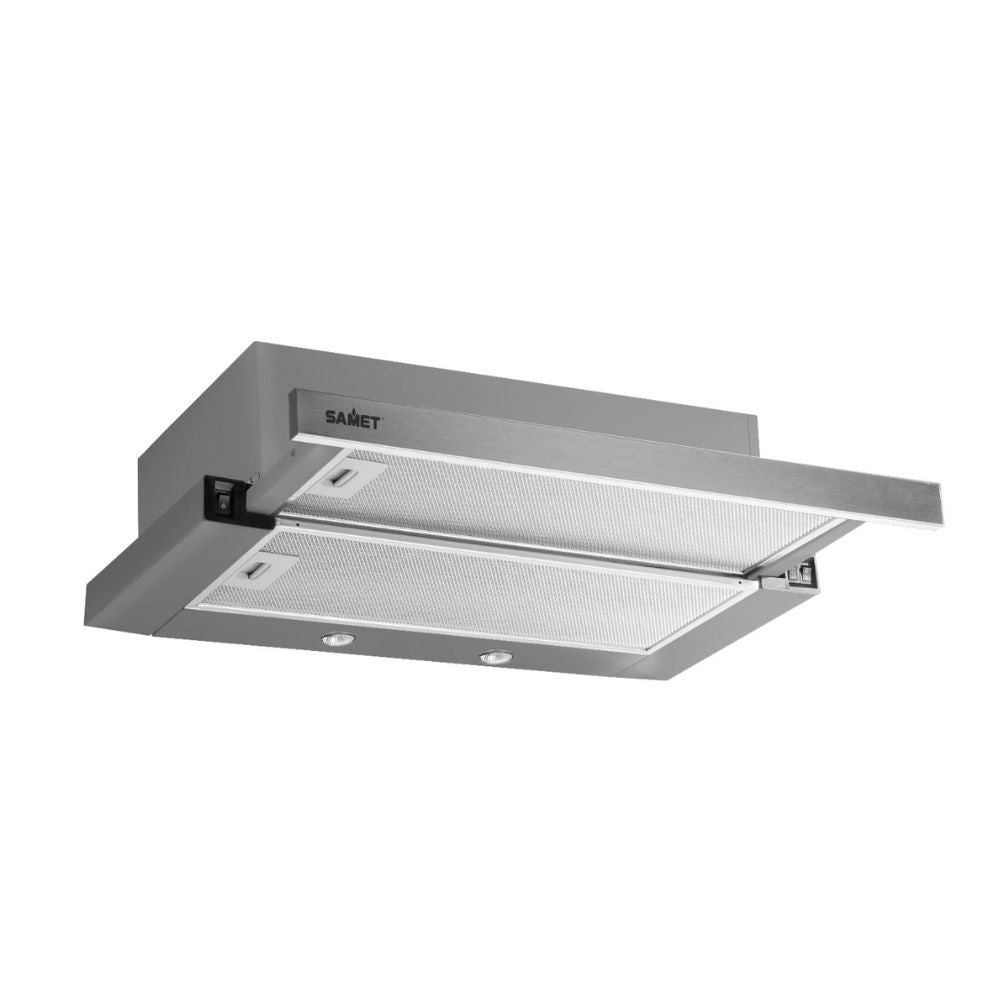 Hotte sous meuble Samet Slim 60 inox 1 moteur