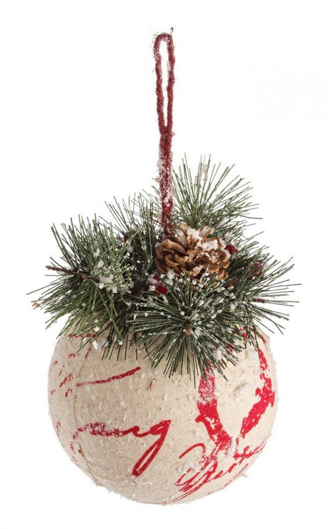 6x Pendentif carte postale boule L