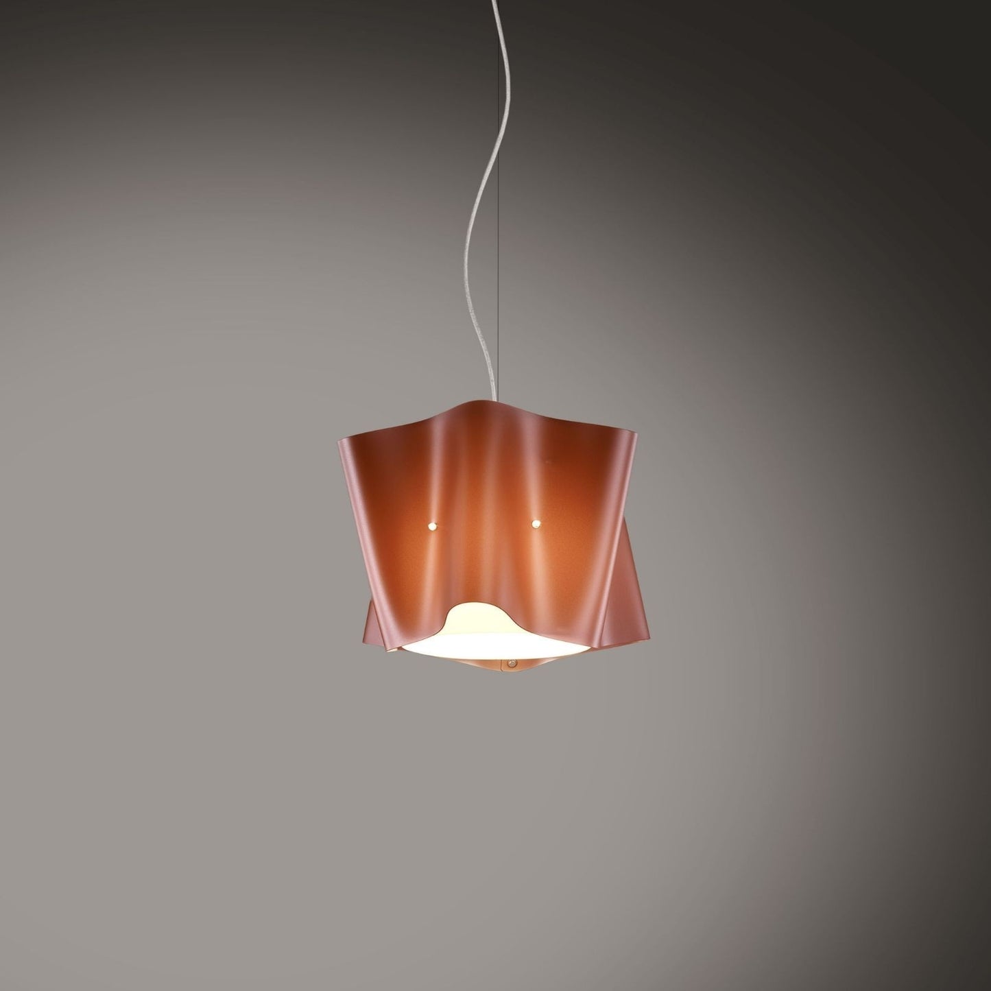 Suspension en cuivre en métal chromé Cm. 25x25