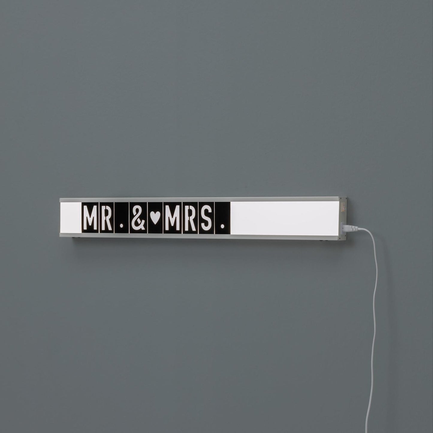 Lampe de table en métal blanc 3x80x10h cm