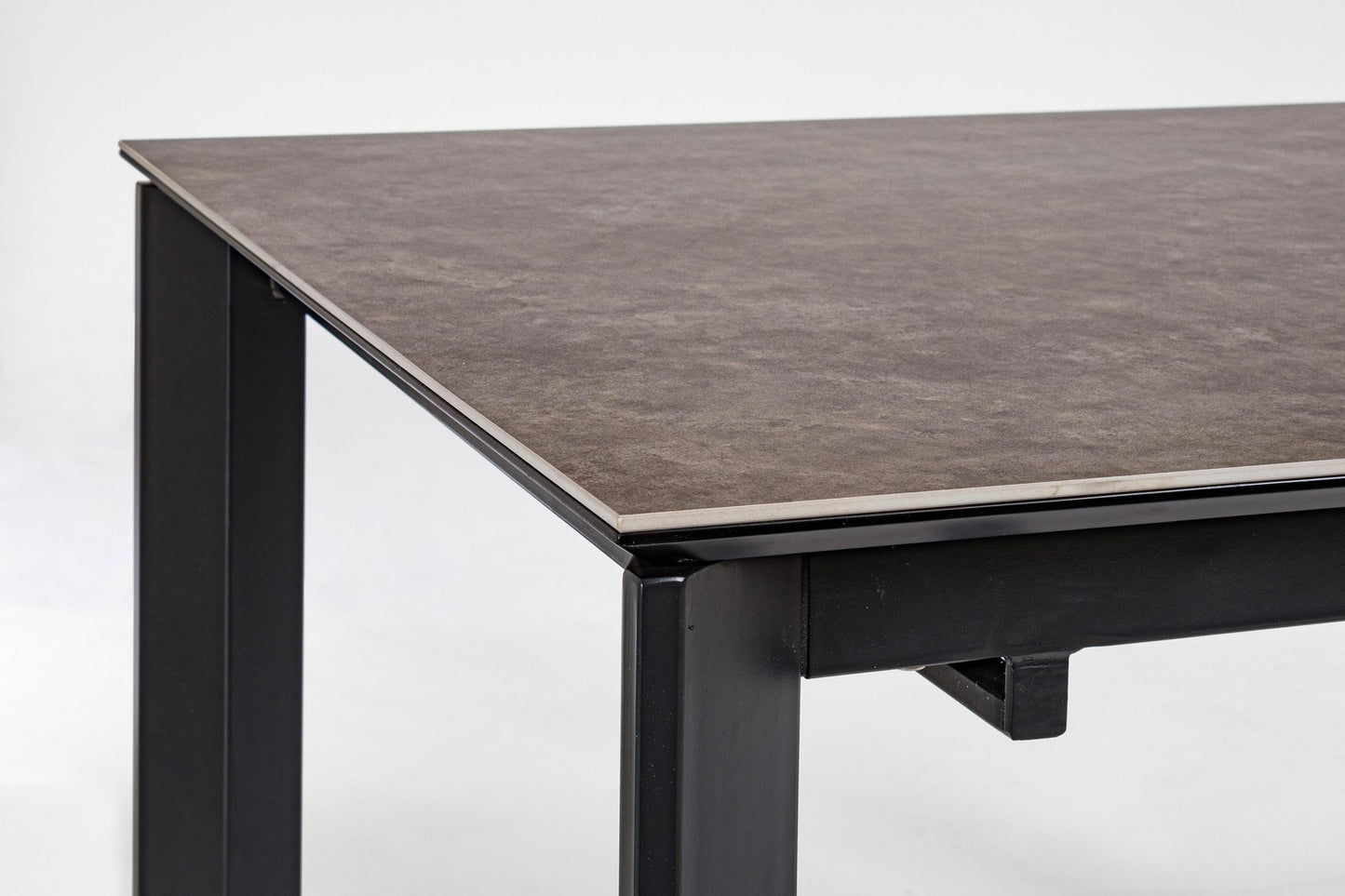 Table extensible Briva, gris noir