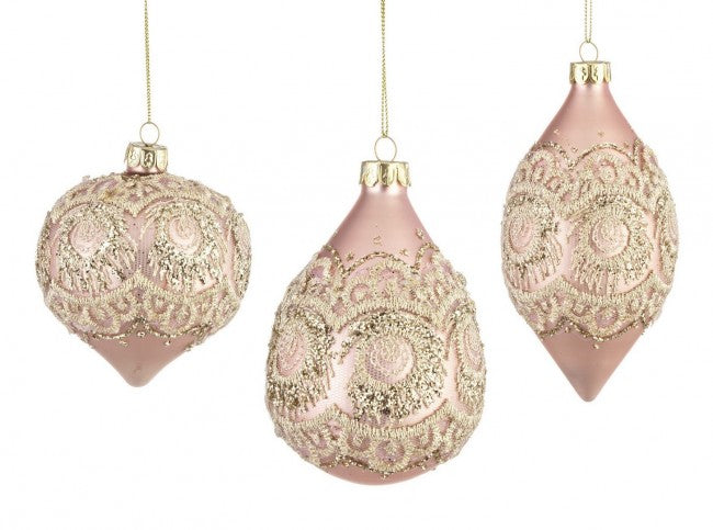 12x Pendentif Vt Murano Rosa Ass3