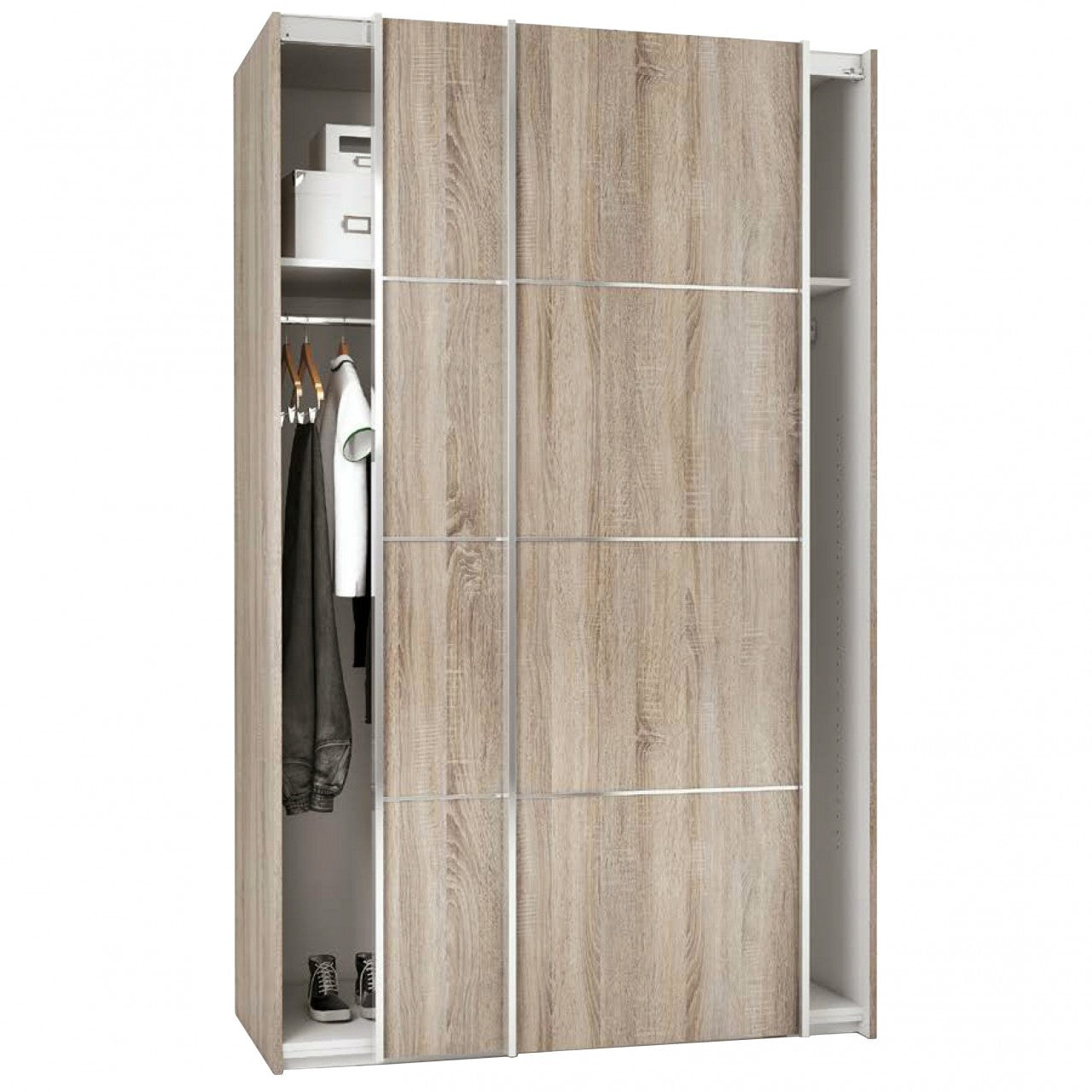 Kit Armoire Vérone 2 Portes Coulissantes 75280-03 Chêne AK