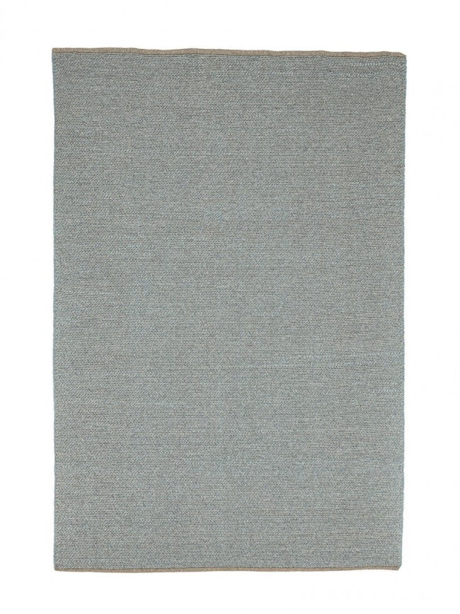 Tapis d'extérieur bleu en fibre synthétique fait main 170x240