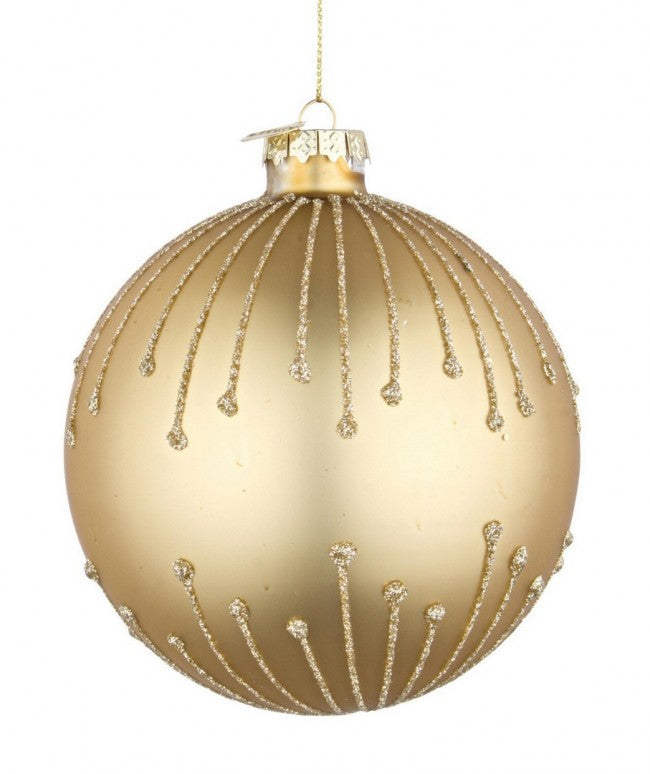 8x Sphère Vt Ambre Or D100