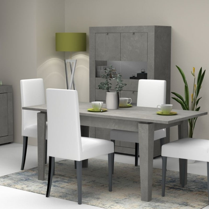 Table extensible MEGARON Ciment 120-160X80 cm
