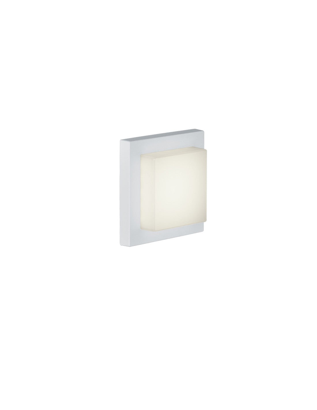 Applique Led Plafonnier IP54 Hondo Blanc 14x14 cm Trio Lighting
