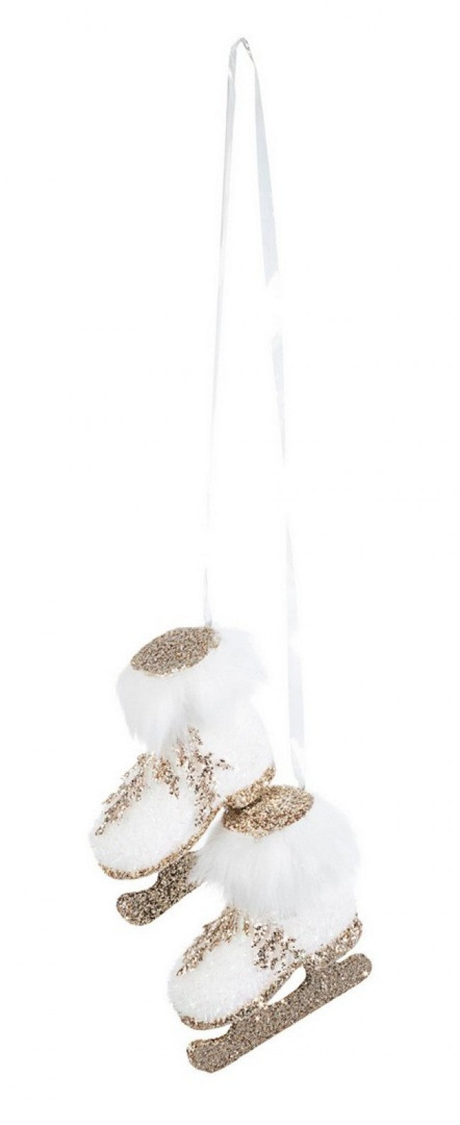 8x Pendentif Patin Blanc Conte de Fées