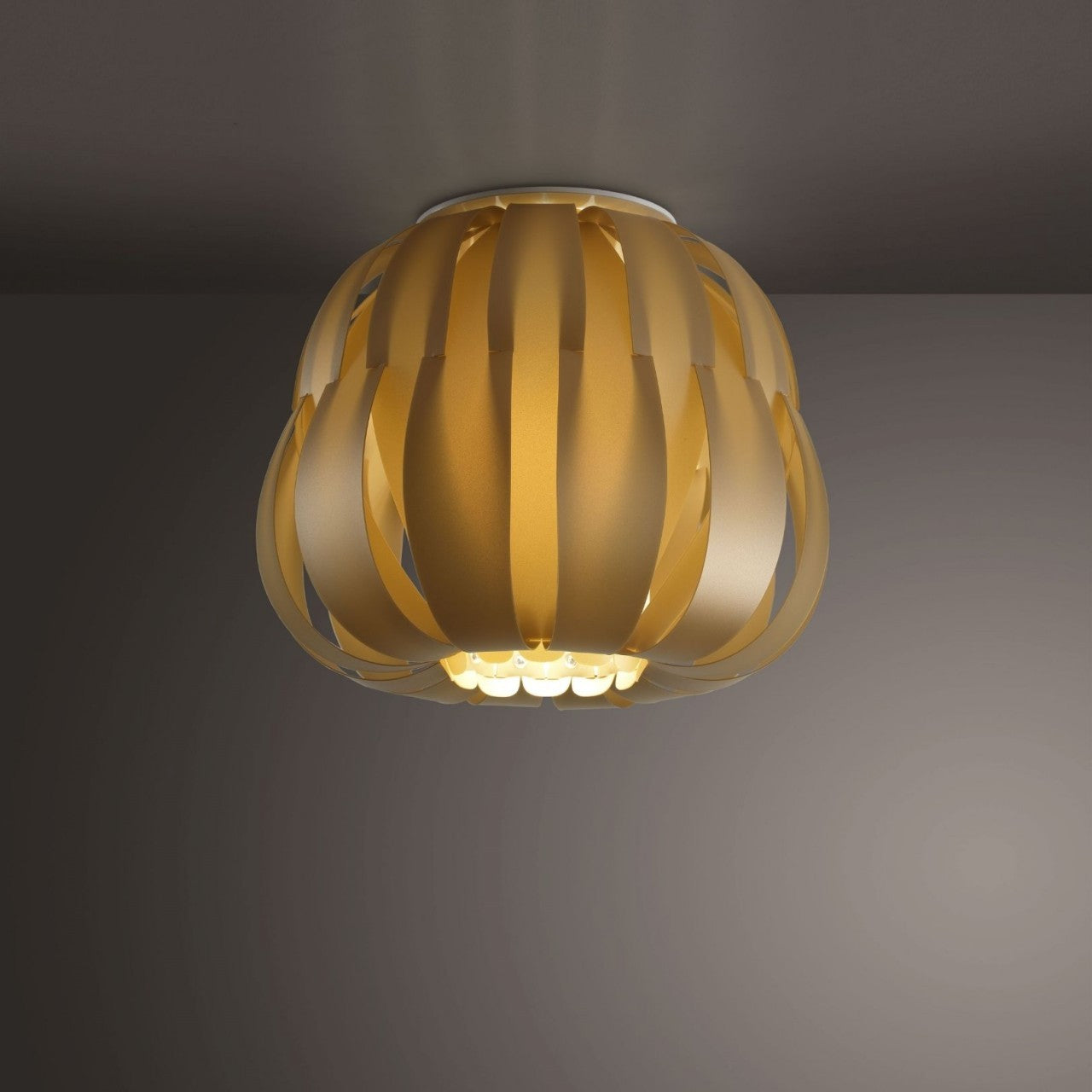 Nouveau Plafonnier doré cm. 19h x 17h