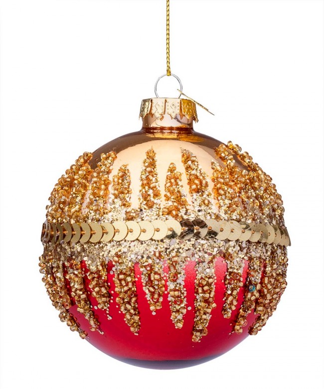 12x Sphère Vt Show Or-Rouge D80