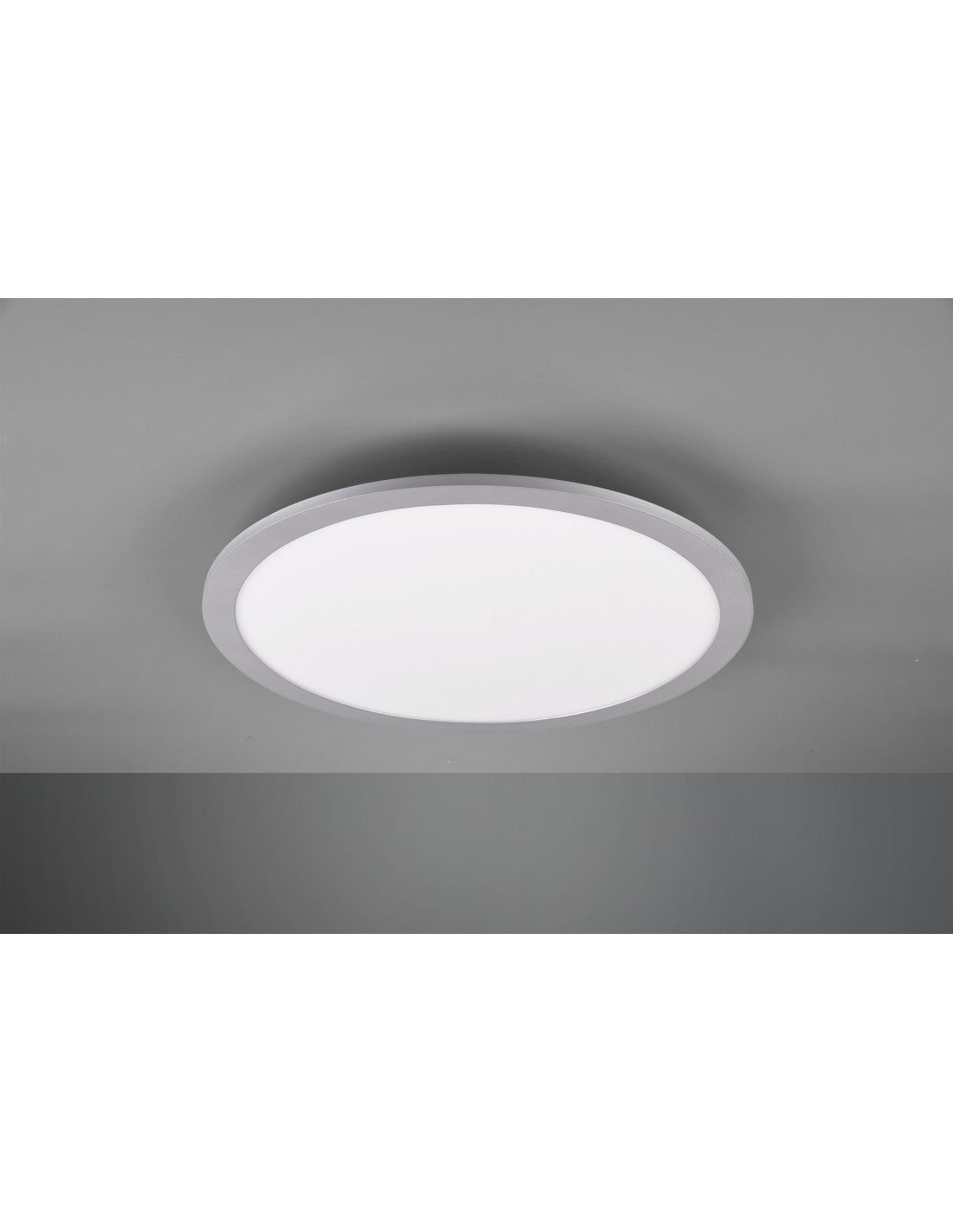 Plafonnier LED Tiberius rond Ø40 cm Aluminium Trio Lighting