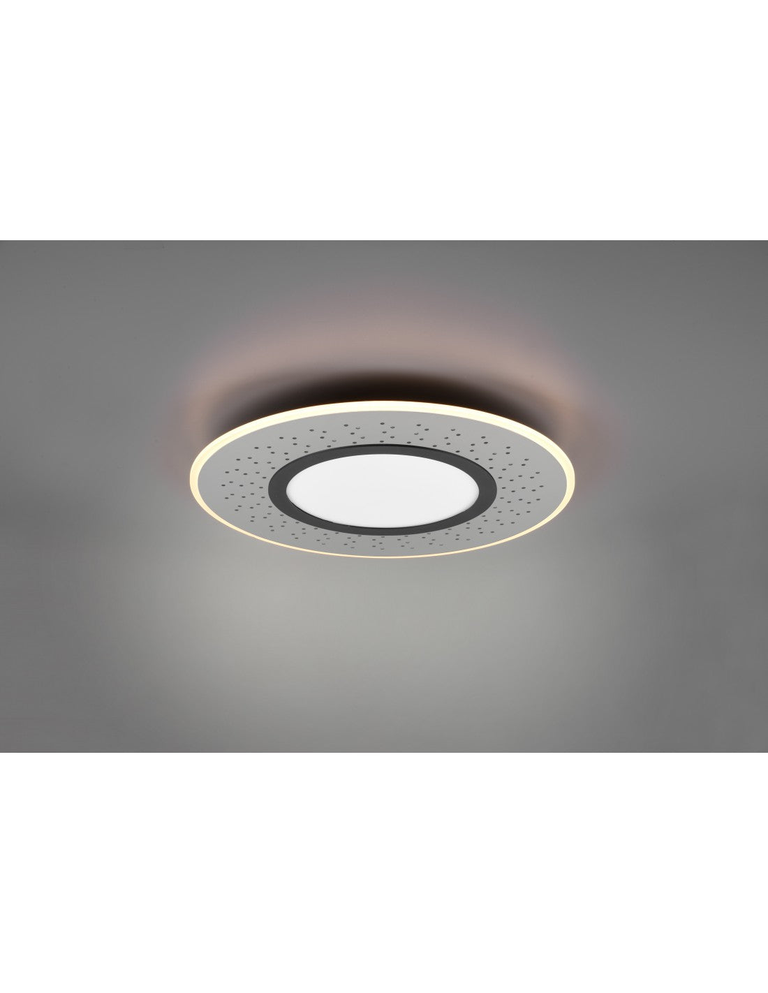 Plafonnier Moderne Verus Nickel Led Variateur 44w Trio Lighting