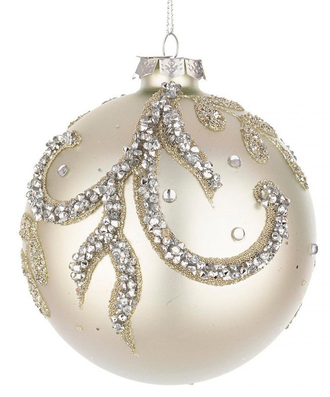 8x Gouttelette Blanc Nacré Vt Sphère D100