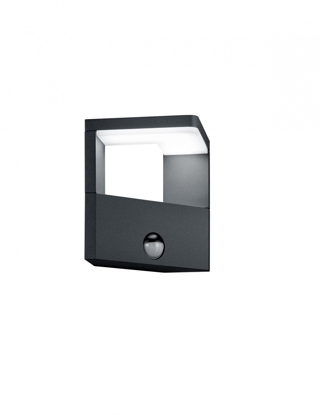 Applique d'entrée extérieure LED Ganges Anthracite avec détecteur de mouvement Trio Lighting