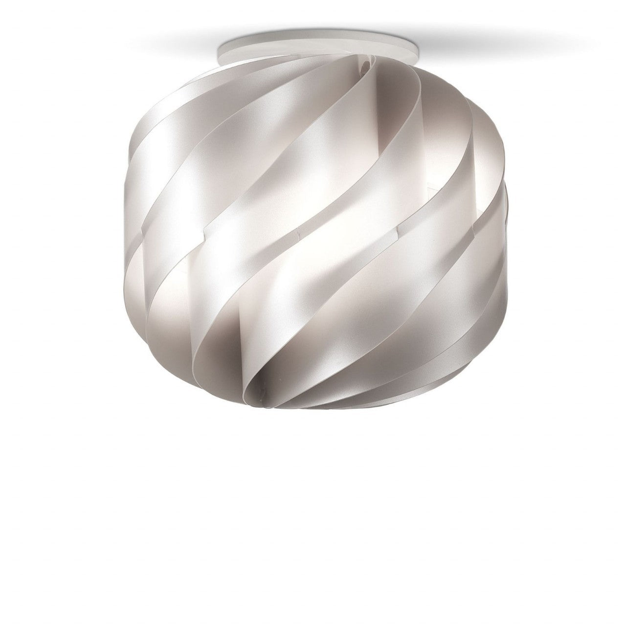 Plafonnier argenté cm. 25x24h