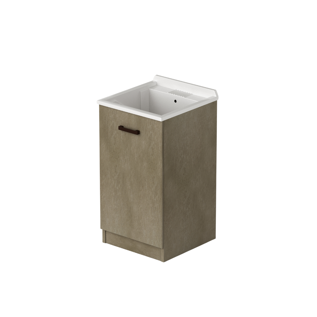 Meuble lavabo 1 porte coloris Clay H56x47x50cm