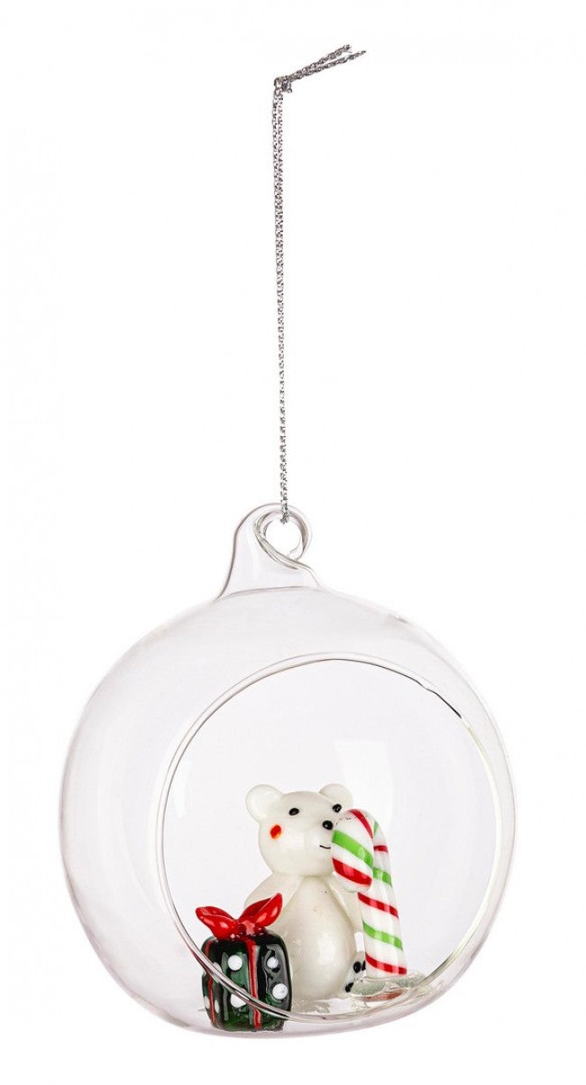 6x Ours de Noël à sphère ouverte Vt