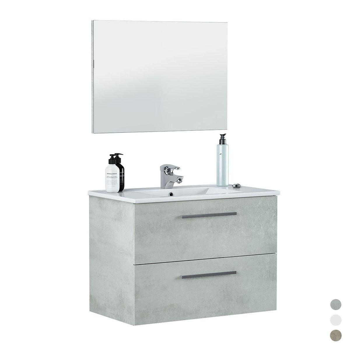 Armoire de salle de bain suspendue Aruba/Arnold (à assembler)